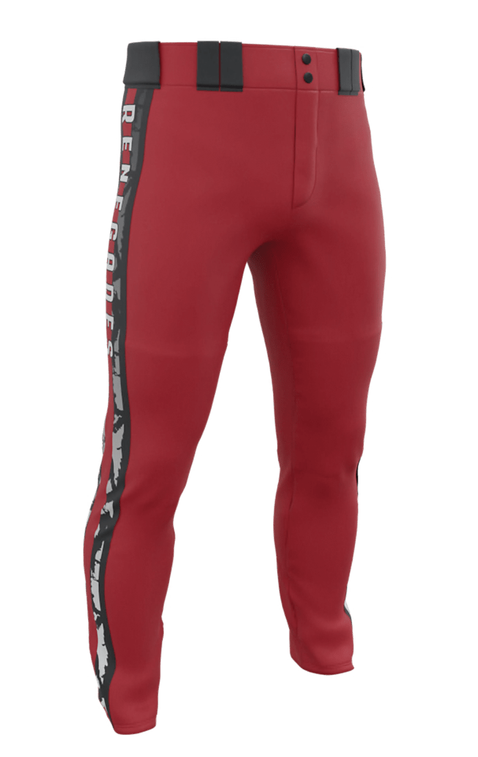 baseball uniforms partial sublimated pants