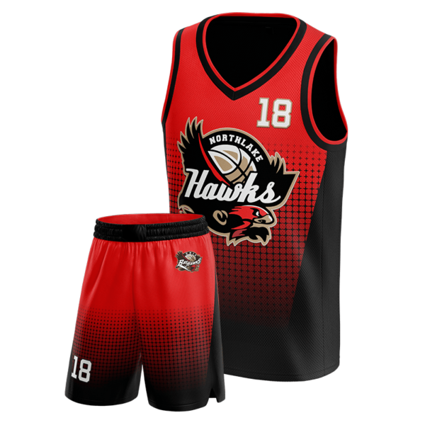 Bay hawks Red & Black Uniform