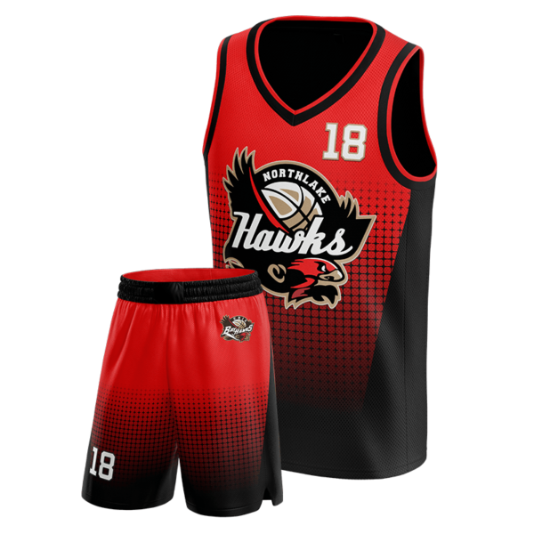 Bay hawks Red & Black Uniform