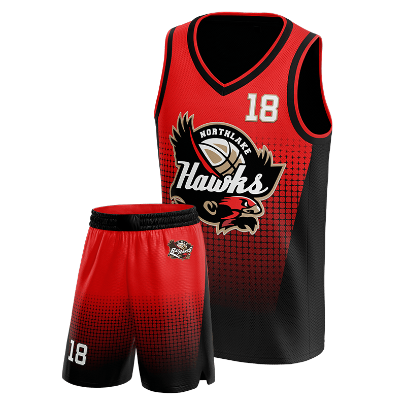 Bay hawks Red & Black Uniform