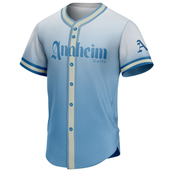 Anaheim Custom Button Down Baseball Jersey