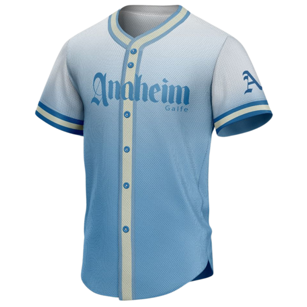 Anaheim Custom Button Down Baseball Jersey