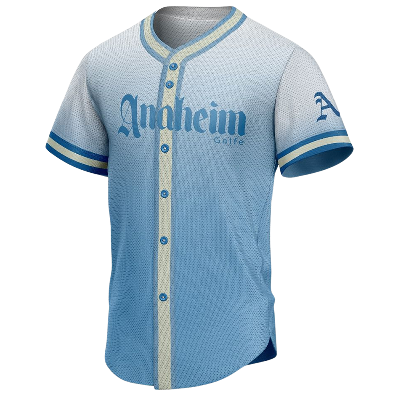 Anaheim Custom Button Down Baseball Jersey