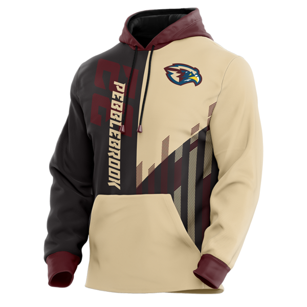 Pebblebrook Custom Team Hoodie – Falcon Maroon & Gold