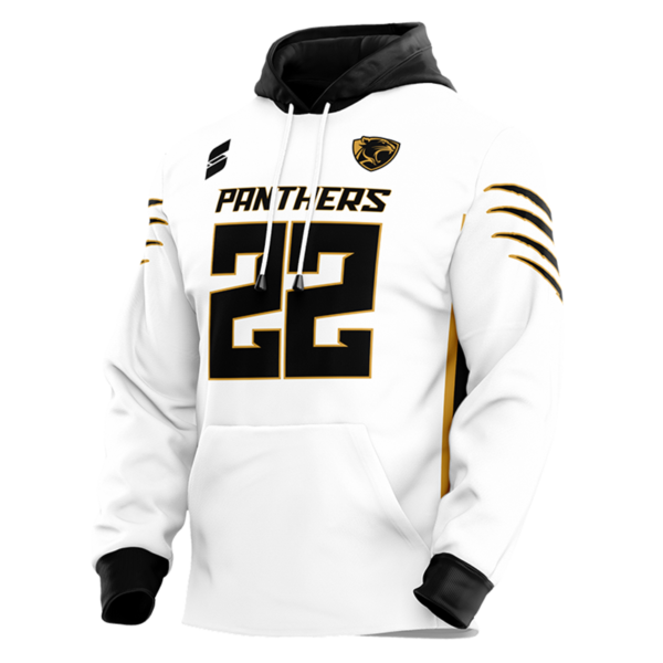 Panthers White Game Day Hoodie – Custom Team Gear for Champions