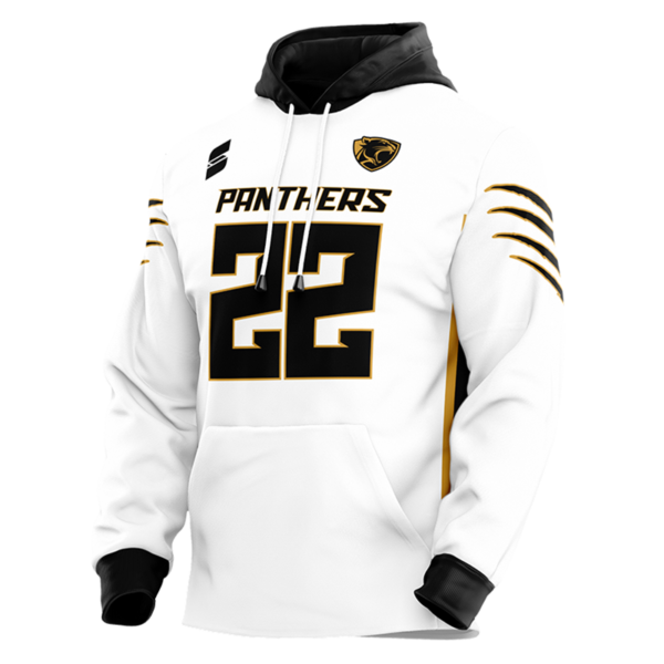 Panthers White Game Day Hoodie – Custom Team Gear for Champions