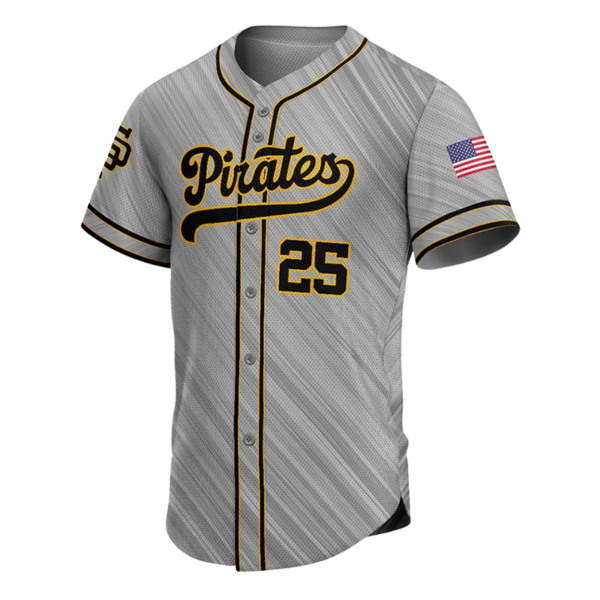 Escogido Baseball Button Down Jersey – Red & White Style