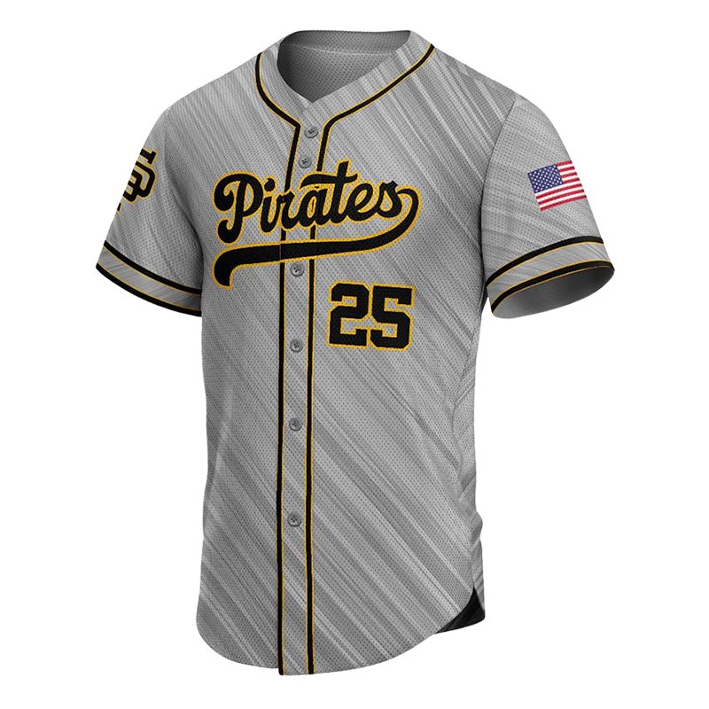 Escogido Baseball Button Down Jersey – Red & White Style