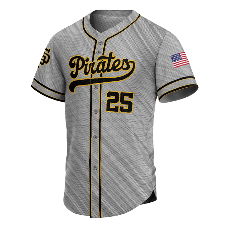 Escogido Baseball Button Down Jersey – Red & White Style