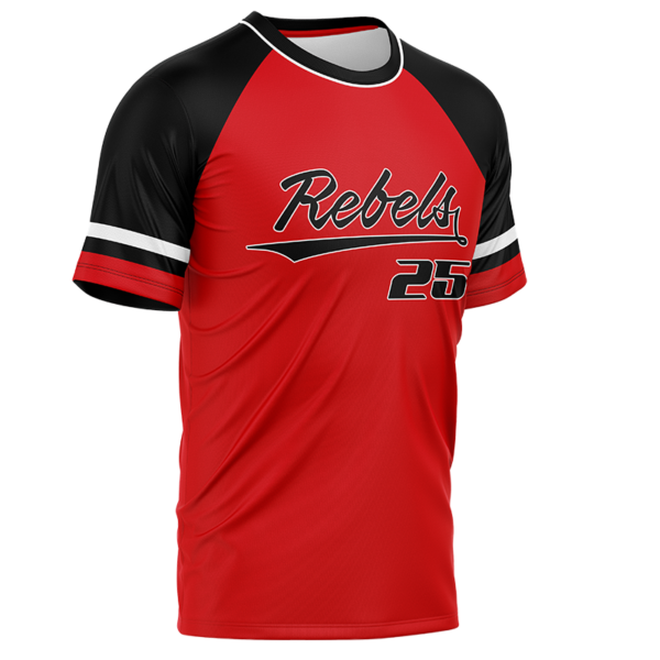 Rebels Custom Team Jersey – Red and Black Pullover