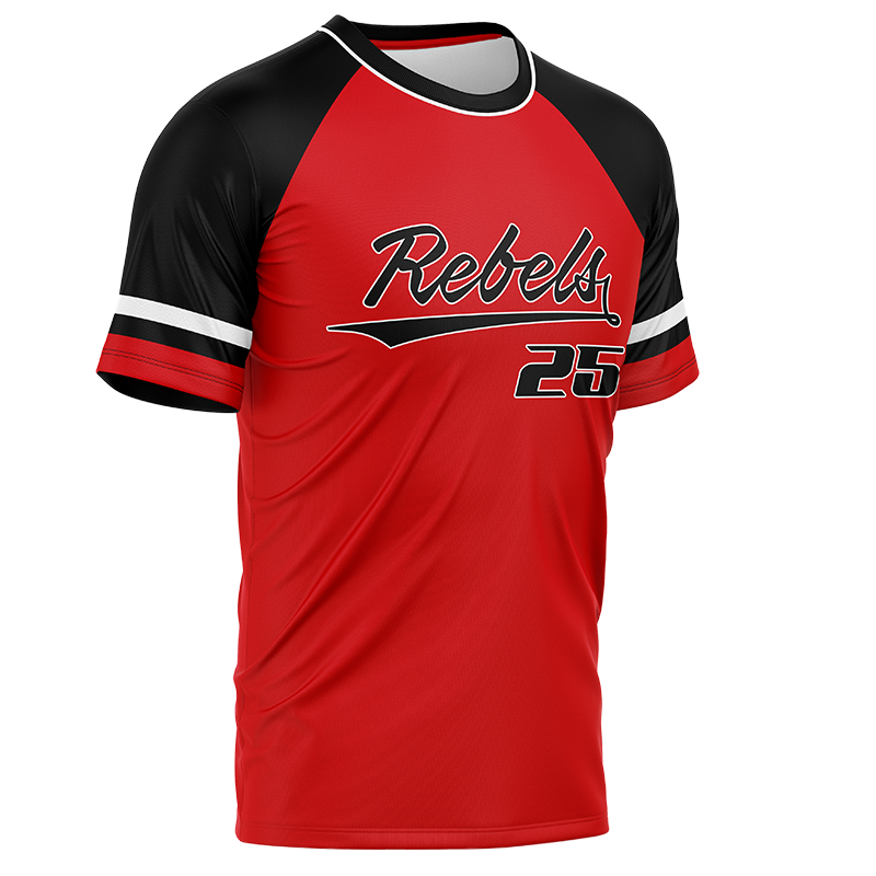 Rebels Custom Team Jersey – Red and Black Pullover