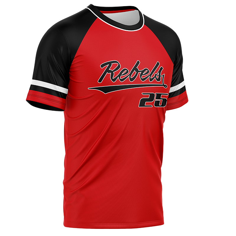 Rebels Custom Team Jersey – Red and Black Pullover