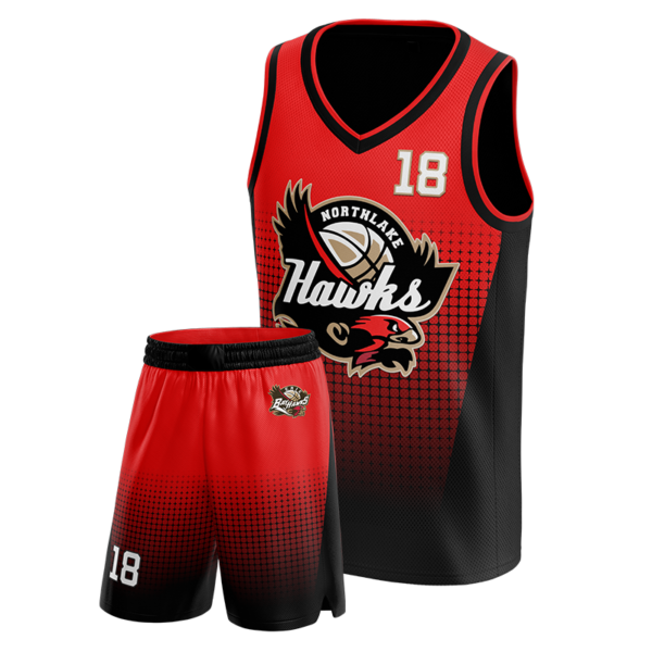 Bay hawks Red & Black Uniform