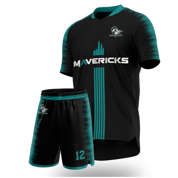 MAVERICK BLACK SOCCER UNIFORM