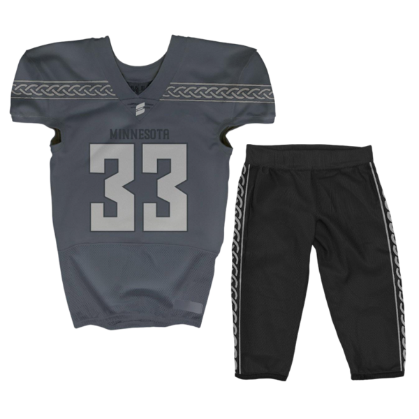 Gray Football Uniform – Minnesota Custom Game Set