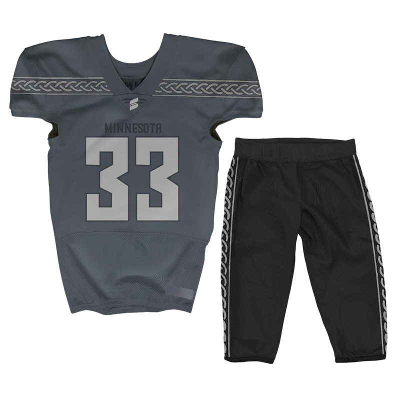Gray Football Uniform – Minnesota Custom Game Set