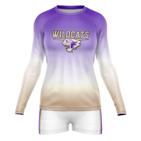 Wildcats Volleyball Uniform – Long Sleeve Gradient Game Set