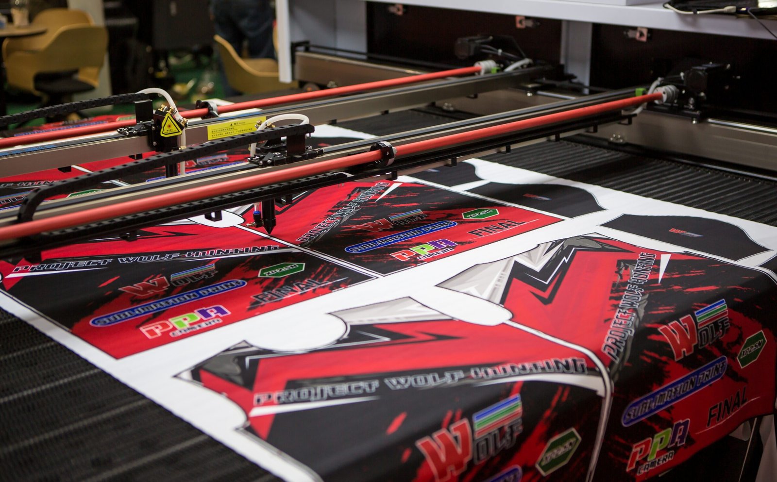 Sublimation printing process for custom team uniforms