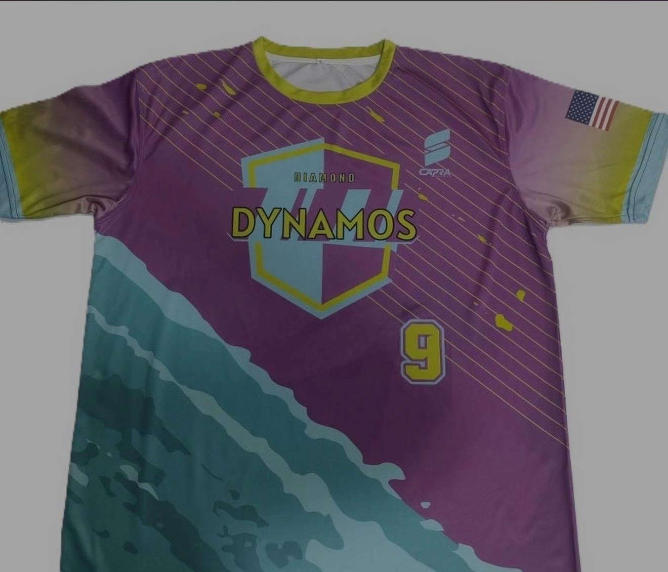 Custom Diamond Dynamos Capra jersey