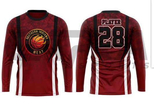 Southern Indiana Heat Long Sleeve Shirt — Red