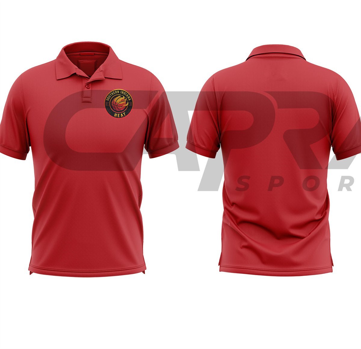 Southern Indiana Heat Team Polo — Red