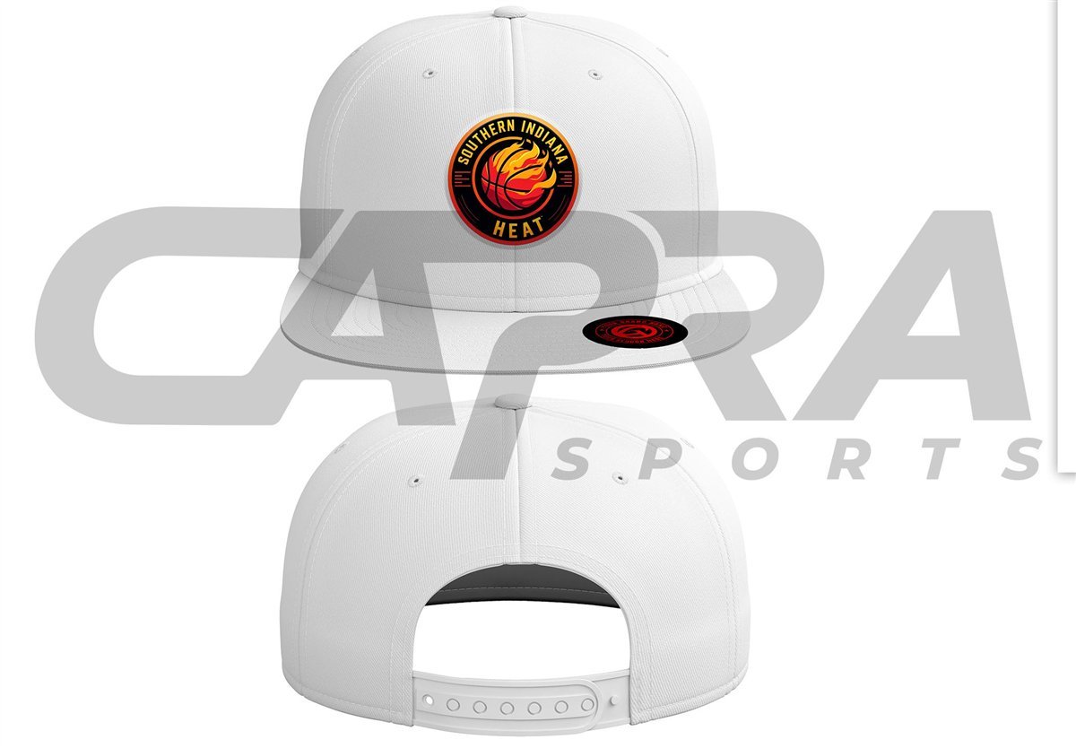 Southern Indiana Heat Snapback Hat — White