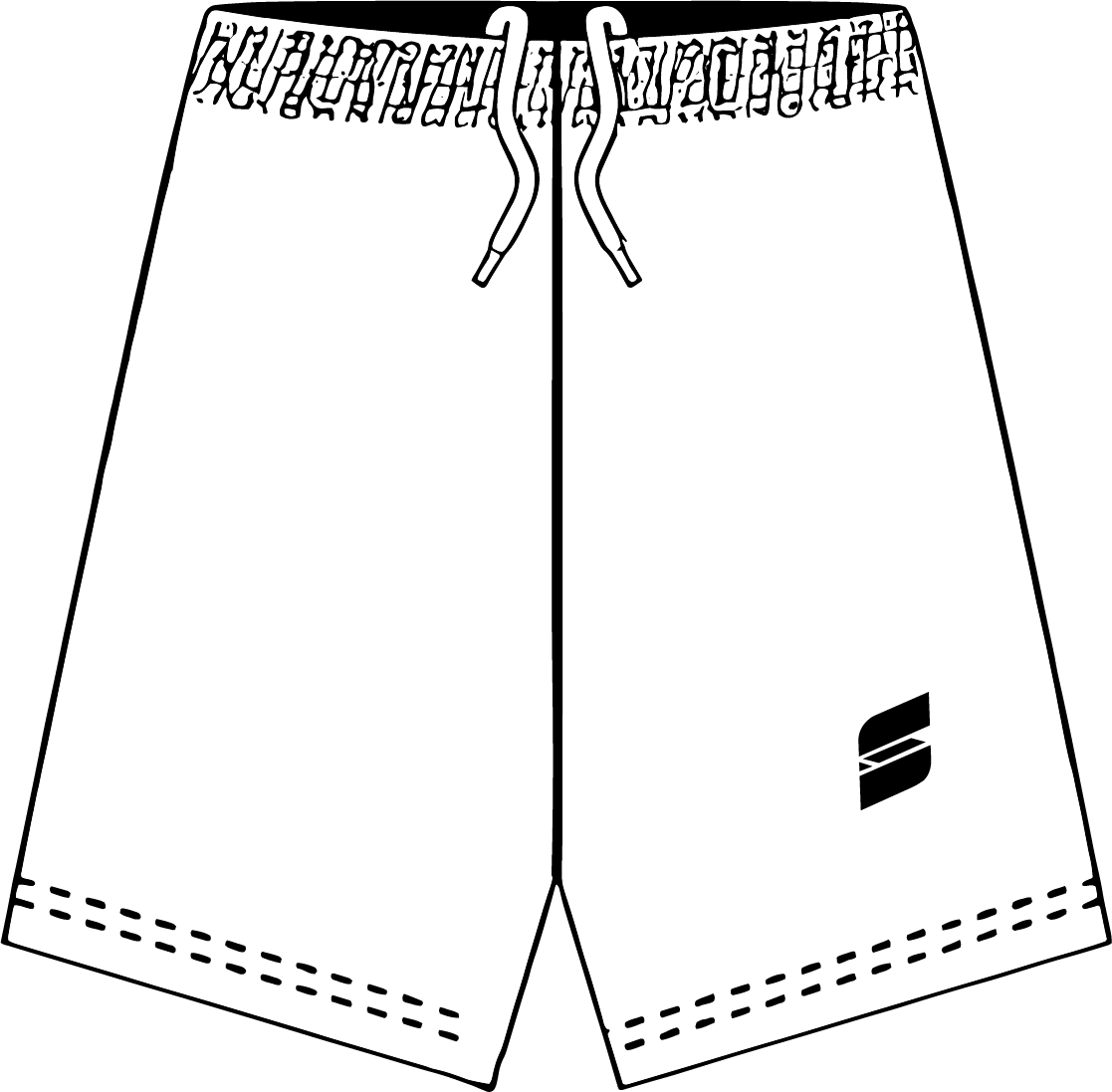 How to measure soccer shorts: waist across the relaxed waistband, inseam crotch to hem