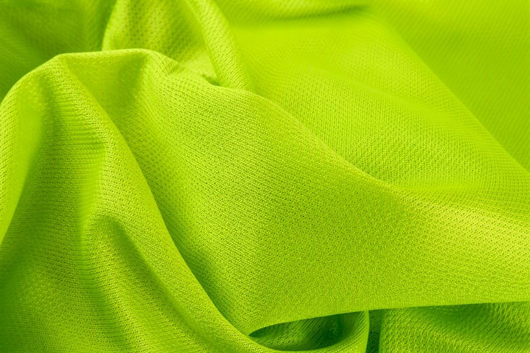 Close-up polyester sports fabric texture