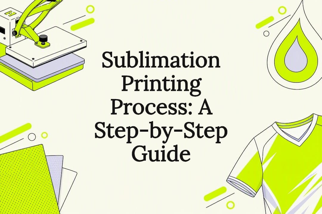 Decorative title card illustration for sublimation printing article