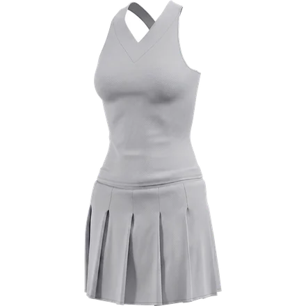 Blank cheer uniform template used by the Capra Sports AI jersey customizer