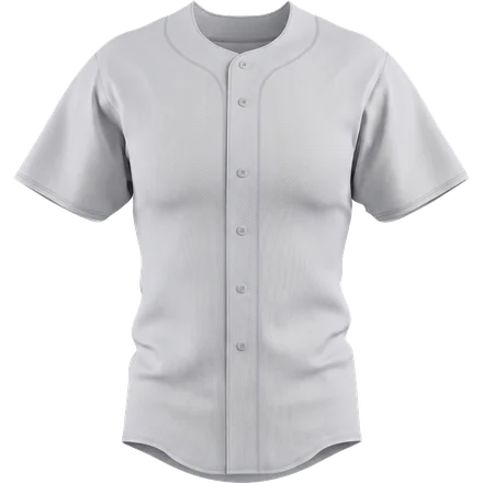 Blank softball uniform template used by the Capra Sports AI jersey customizer