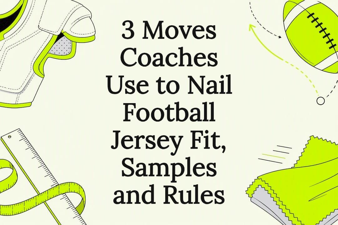 Football jersey fit article title card