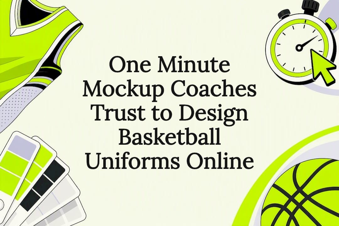 Decorative basketball uniform design title card