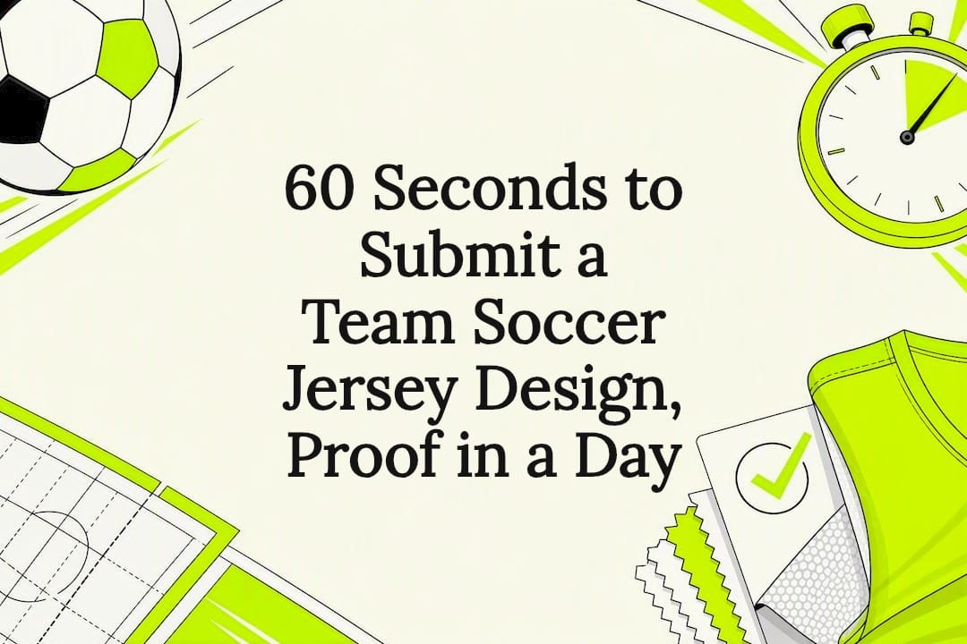 Soccer jersey design submission title card