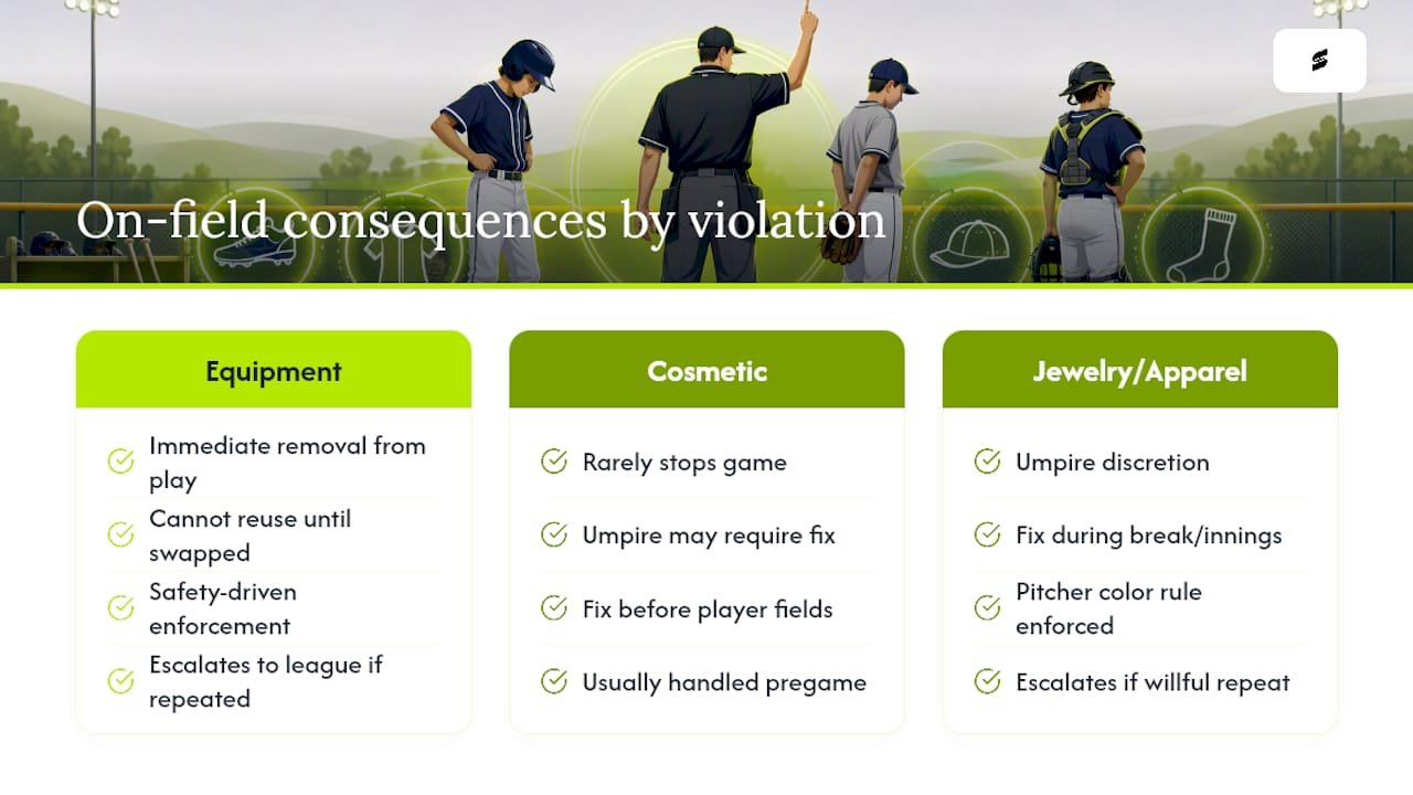 What Happens When a Uniform Violates the Rules During a Game? — overview diagram