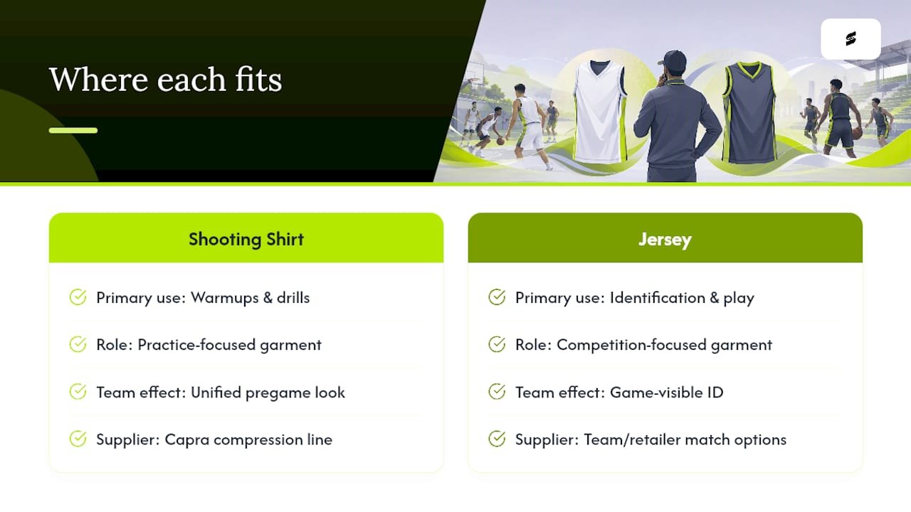 Where Custom Apparel Fits Into a Team's Setup — overview diagram