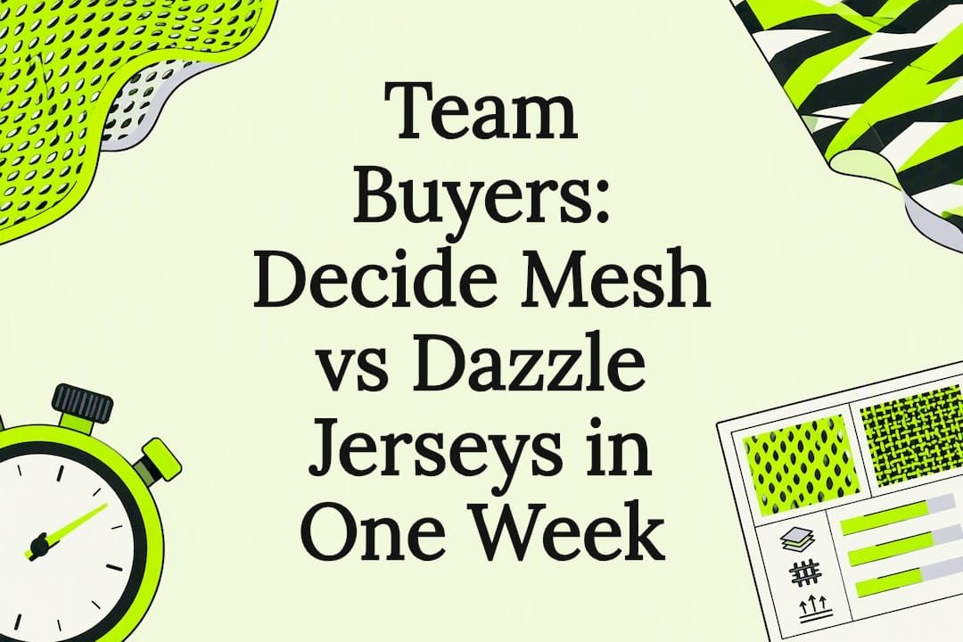 Mesh and dazzle fabric comparison title card