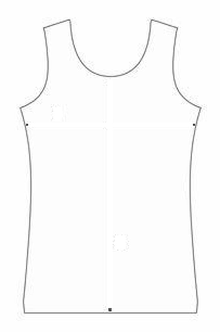 How to measure a volleyball jersey: chest 1 inch below the armhole, length shoulder to hem
