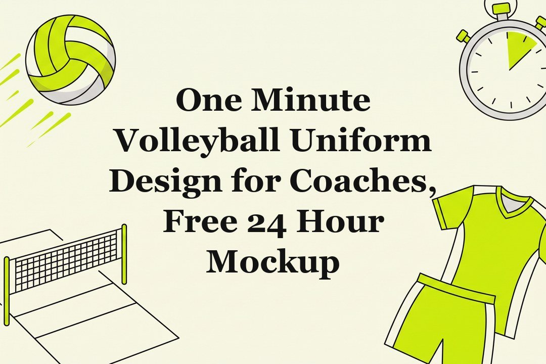 Volleyball uniform design title card