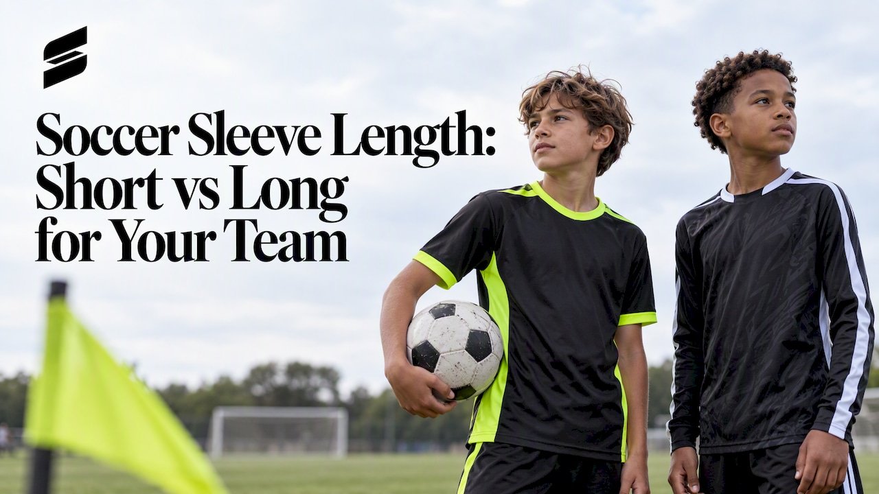 Teammates wearing short and long sleeve jerseys